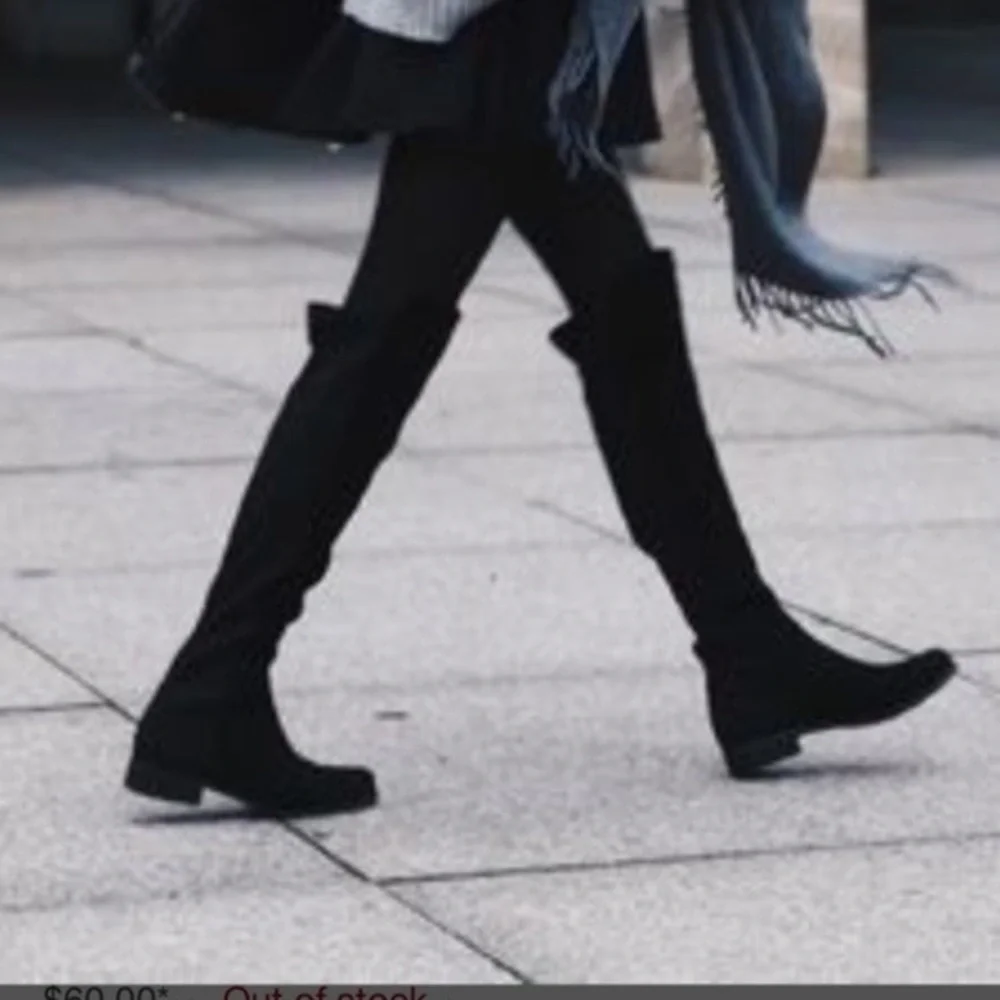 Kenneth Cole Reaction Windy-Y Over the Knee Black Faux Suede Boot- New - Picture 1 of 14